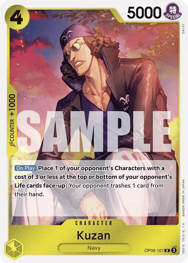 Kuzan — carte One Piece TCG OP09-101 (Emperors in the New World)