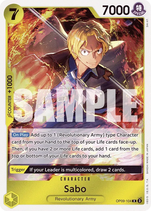 Sabo — carte One Piece TCG OP09-104 (Emperors in the New World)