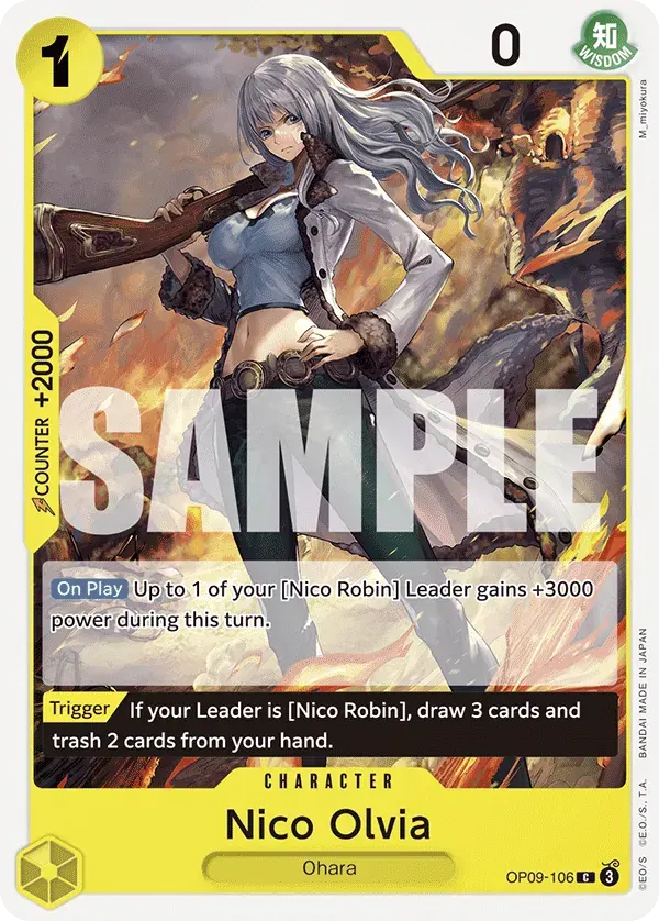 Nico Olvia — carte One Piece TCG OP09-106 (Emperors in the New World)