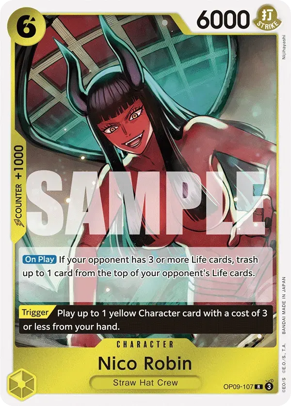 Nico Robin — carte One Piece TCG OP09-107 (Emperors in the New World)