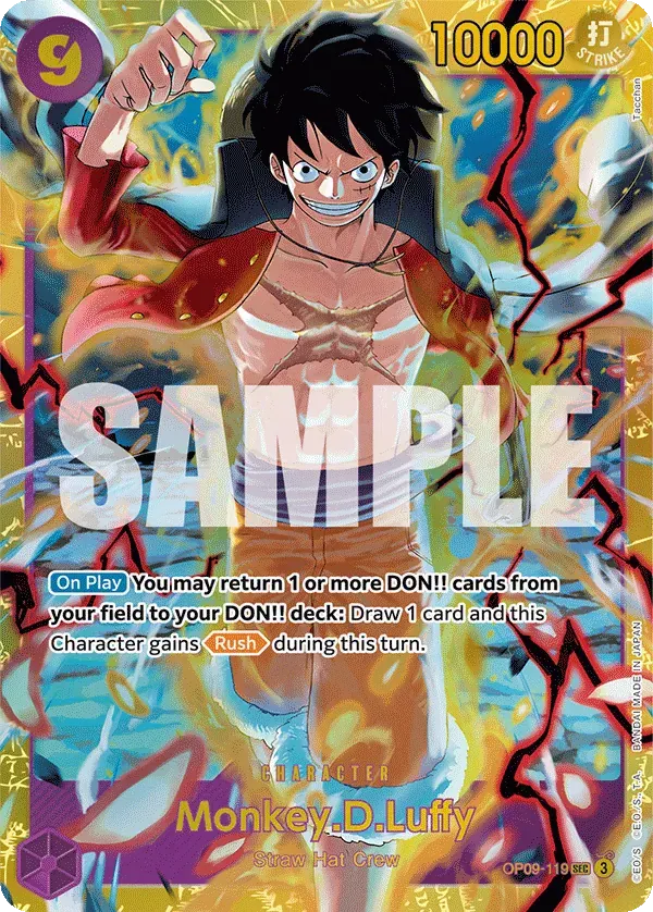 Monkey.D.Luffy — carte One Piece TCG OP09-119 (Emperors in the New World)