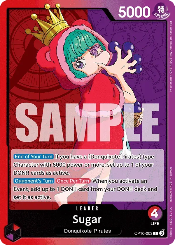 Sugar — carte One Piece TCG OP10-003 (Royal Blood)