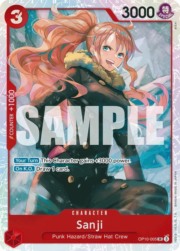 Sanji — carte One Piece TCG OP10-005 (Royal Blood)