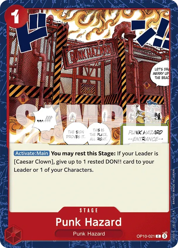 Punk Hazard — carte One Piece TCG OP10-021 (Royal Blood)