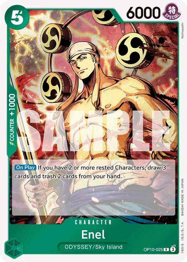 Enel — carte One Piece TCG OP10-025 (Royal Blood)