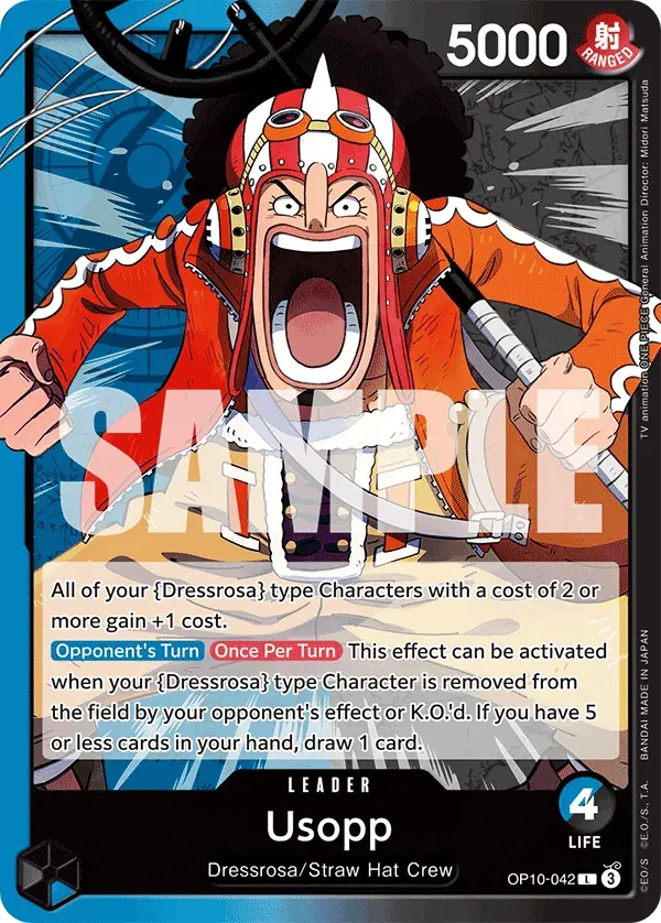 Usopp — carte One Piece TCG OP10-042 (Royal Blood)