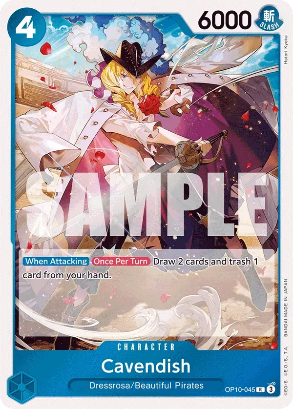 Cavendish — carte One Piece TCG OP10-045 (Royal Blood)
