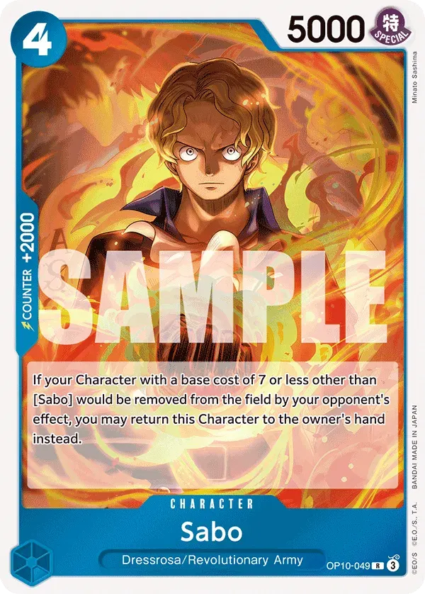 Sabo — carte One Piece TCG OP10-049 (Royal Blood)