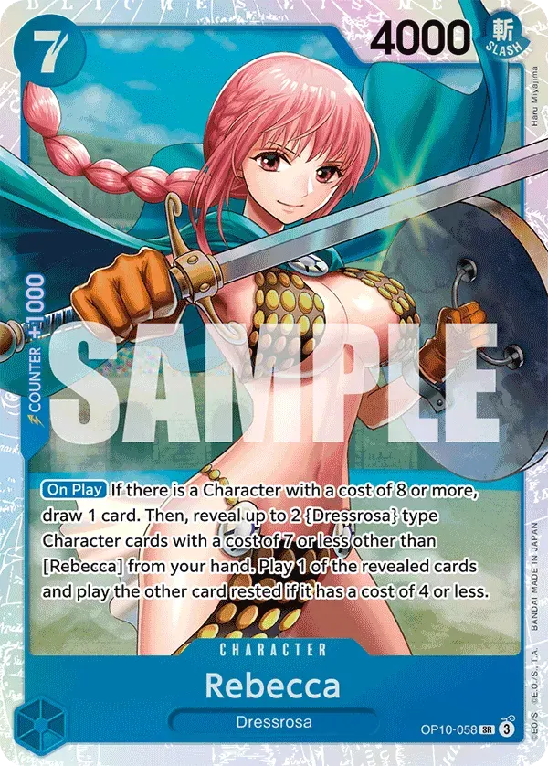 Rebecca — carte One Piece TCG OP10-058 (Royal Blood)