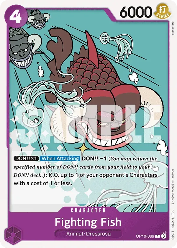 Fighting Fish — carte One Piece TCG OP10-069 (Royal Blood)