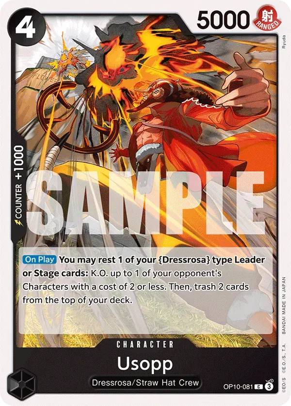 Usopp — carte One Piece TCG OP10-081 (Royal Blood)