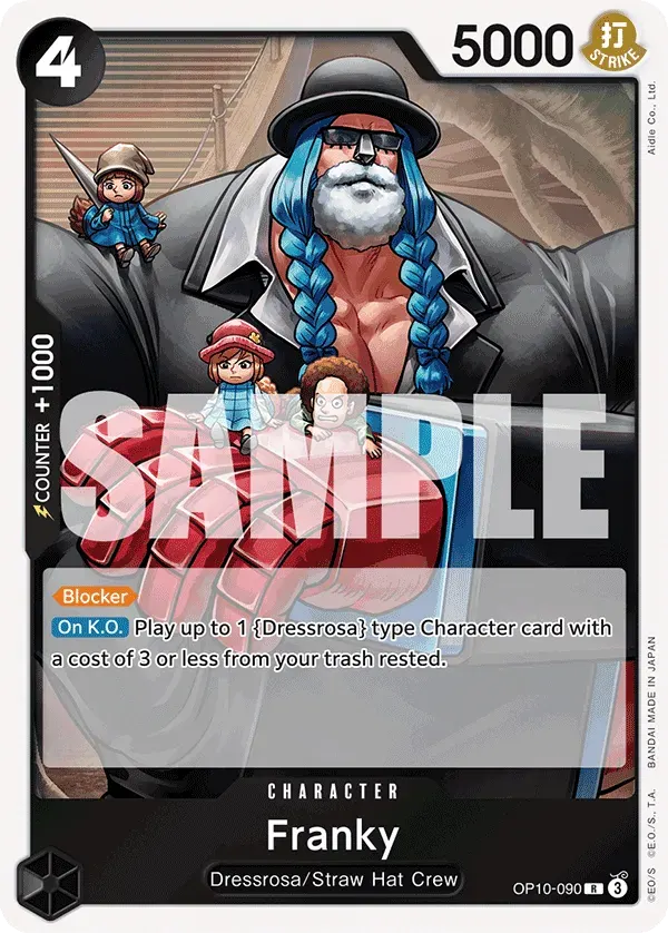 Franky — carte One Piece TCG OP10-090 (Royal Blood)