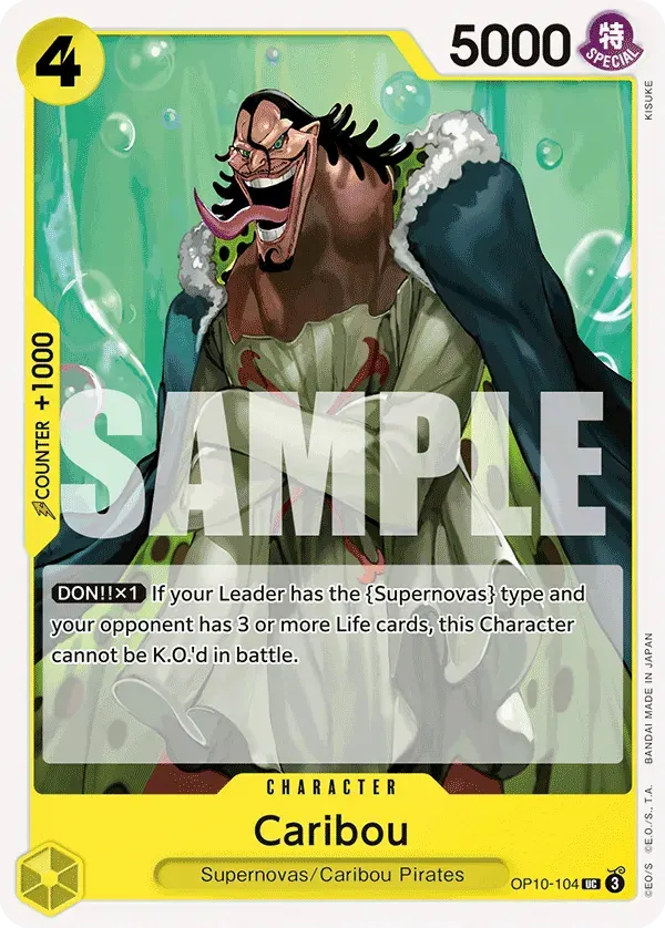 Caribou — carte One Piece TCG OP10-104 (Royal Blood)