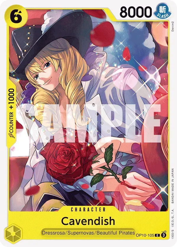 Cavendish — carte One Piece TCG OP10-105 (Royal Blood)