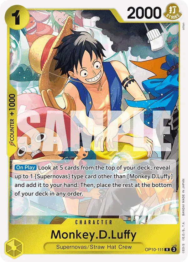 Monkey.D.Luffy — carte One Piece TCG OP10-111 (Royal Blood)