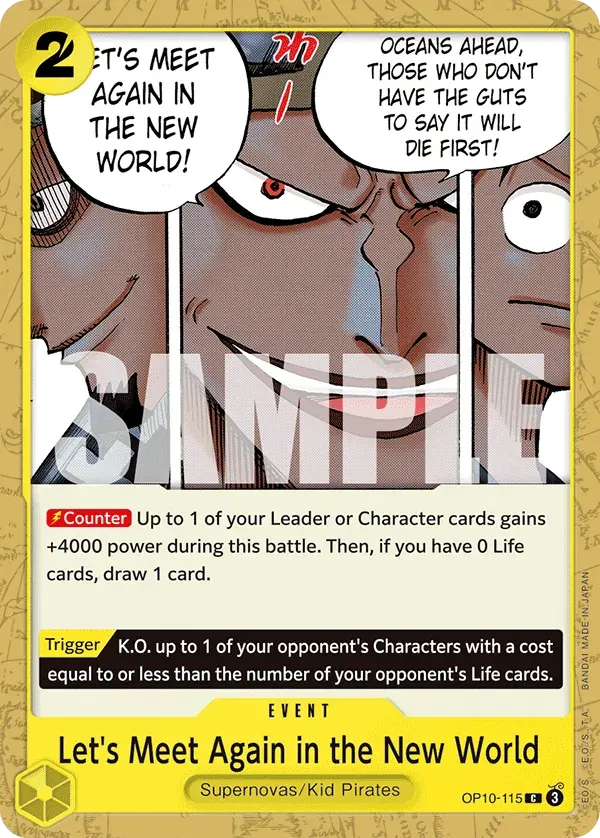 Let's Meet Again in the New World — carte One Piece TCG OP10-115 (Royal Blood)