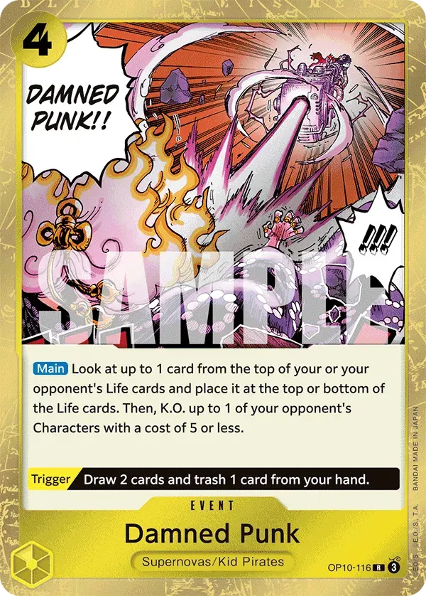 Damned Punk — carte One Piece TCG OP10-116 (Royal Blood)