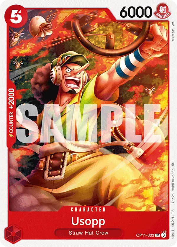 Usopp — carte One Piece TCG OP11-003 (A Fist of Divine Speed)