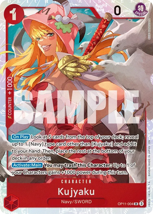 Kujyaku — carte One Piece TCG OP11-004 (A Fist of Divine Speed)