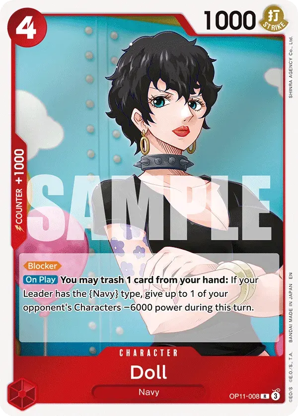 Doll — carte One Piece TCG OP11-008 (A Fist of Divine Speed)