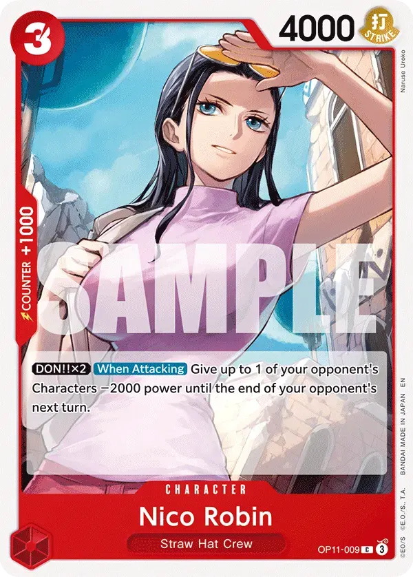 Nico Robin — carte One Piece TCG OP11-009 (A Fist of Divine Speed)