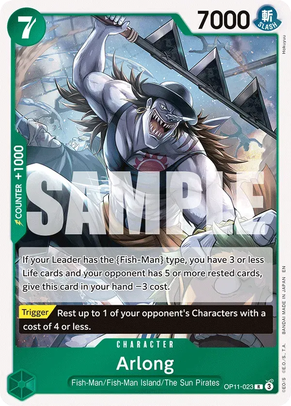 Arlong — carte One Piece TCG OP11-023 (A Fist of Divine Speed)