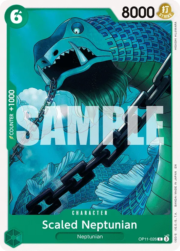 Scaled Neptunian — carte One Piece TCG OP11-026 (A Fist of Divine Speed)