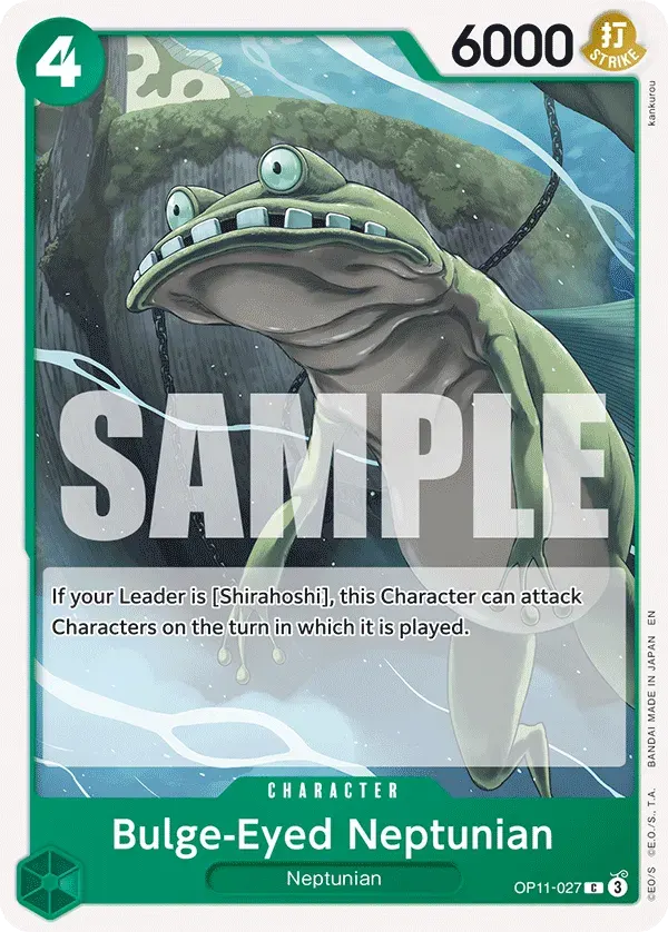 Bulge-Eyed Neptunian — carte One Piece TCG OP11-027 (A Fist of Divine Speed)