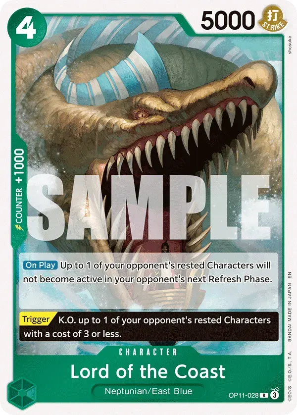 Lord of the Coast — carte One Piece TCG OP11-028 (A Fist of Divine Speed)