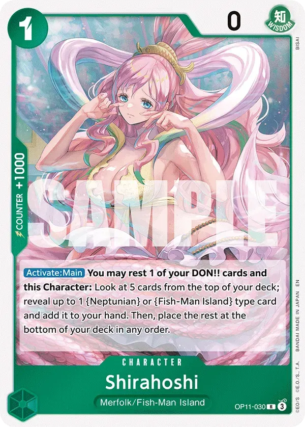 Shirahoshi — carte One Piece TCG OP11-030 (A Fist of Divine Speed)