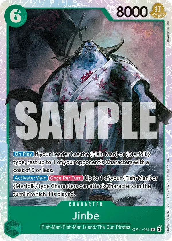 Jinbe — carte One Piece TCG OP11-031 (A Fist of Divine Speed)