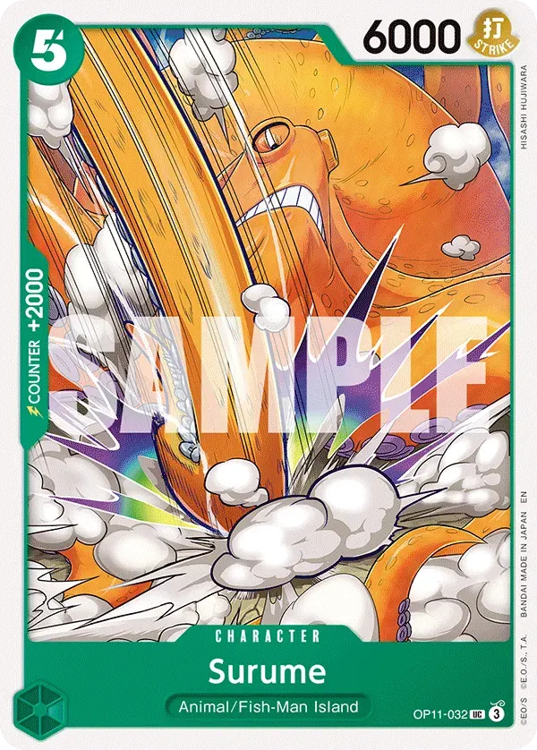 Surume — carte One Piece TCG OP11-032 (A Fist of Divine Speed)