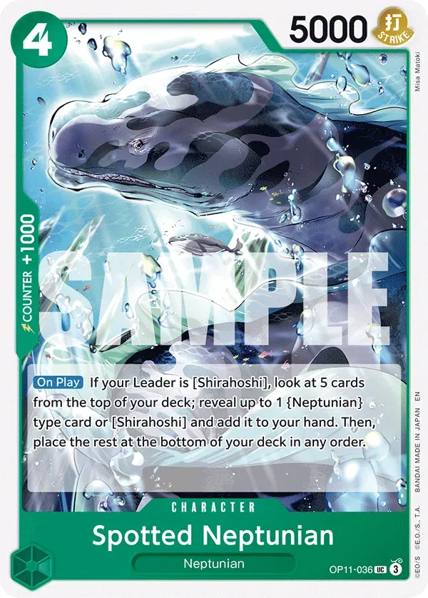 Spotted Neptunian — carte One Piece TCG OP11-036 (A Fist of Divine Speed)