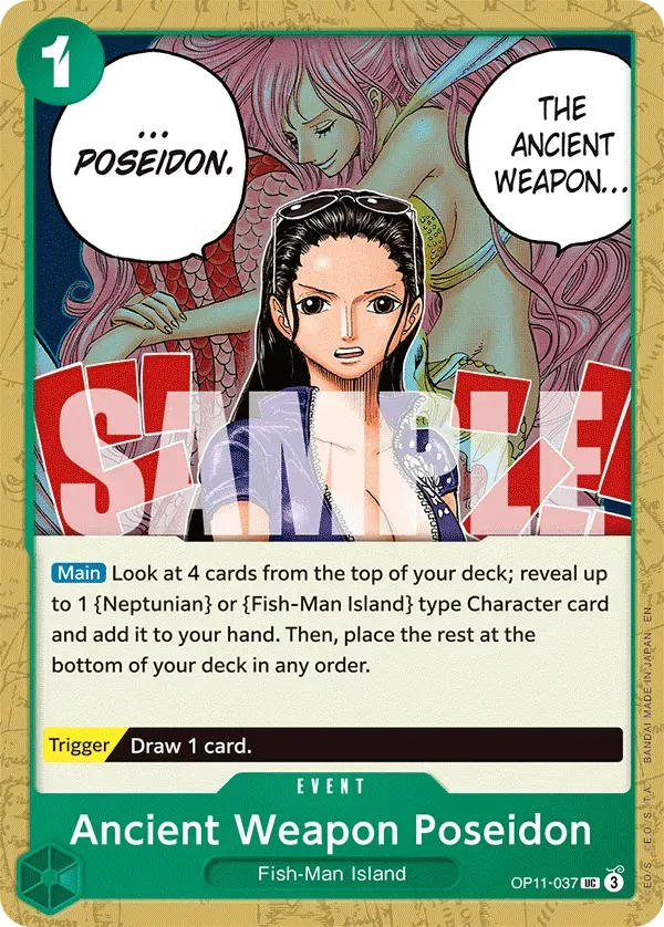 Ancient Weapon Poseidon — carte One Piece TCG OP11-037 (A Fist of Divine Speed)