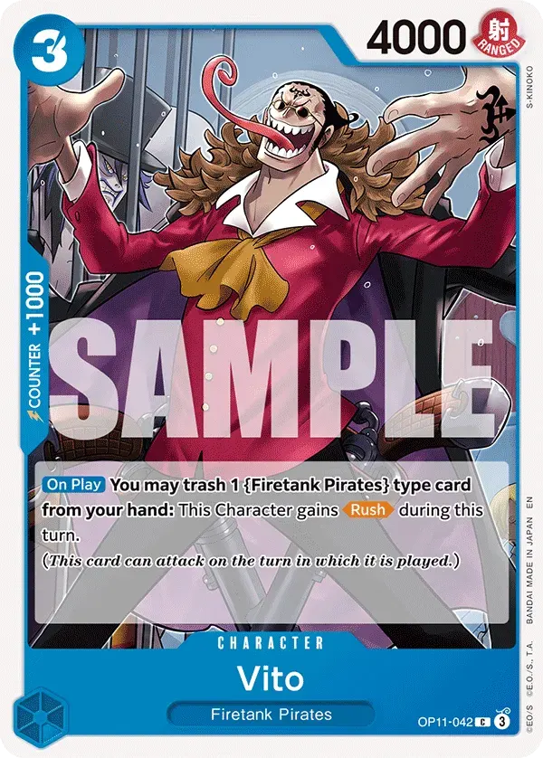 Vito — carte One Piece TCG OP11-042 (A Fist of Divine Speed)