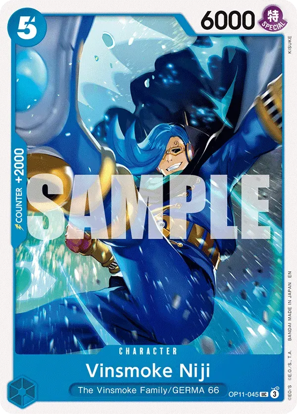 Vinsmoke Niji — carte One Piece TCG OP11-045 (A Fist of Divine Speed)