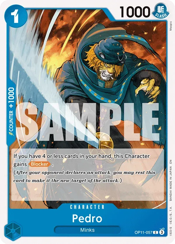 Pedro — carte One Piece TCG OP11-057 (A Fist of Divine Speed)