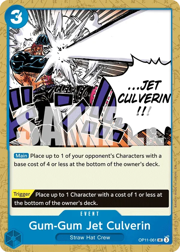 Gum-Gum Jet Culverin — carte One Piece TCG OP11-061 (A Fist of Divine Speed)