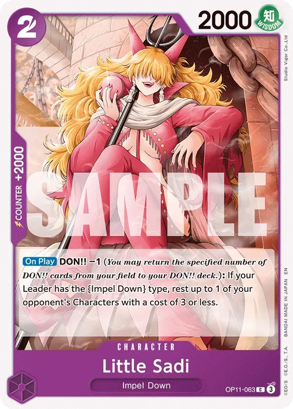 Little Sadi — carte One Piece TCG OP11-063 (A Fist of Divine Speed)