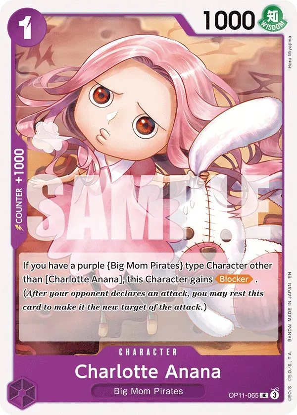 Charlotte Anana — carte One Piece TCG OP11-065 (A Fist of Divine Speed)
