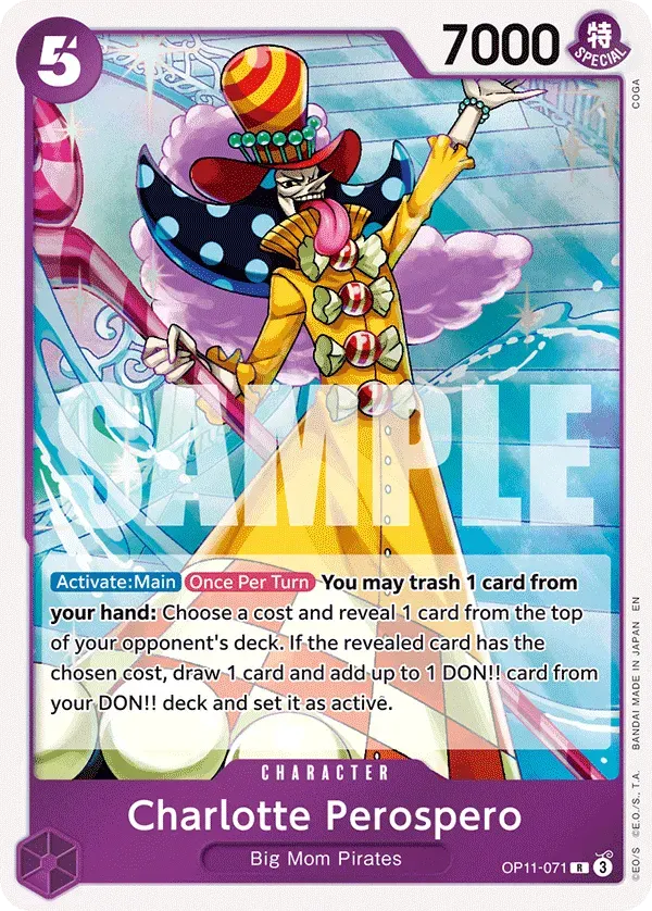 Charlotte Perospero — carte One Piece TCG OP11-071 (A Fist of Divine Speed)