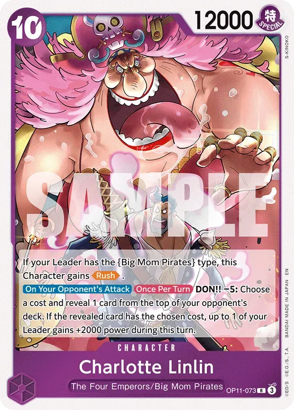 Charlotte Linlin — carte One Piece TCG OP11-073 (A Fist of Divine Speed)