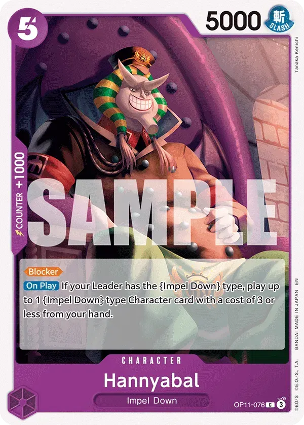Hannyabal — carte One Piece TCG OP11-076 (A Fist of Divine Speed)