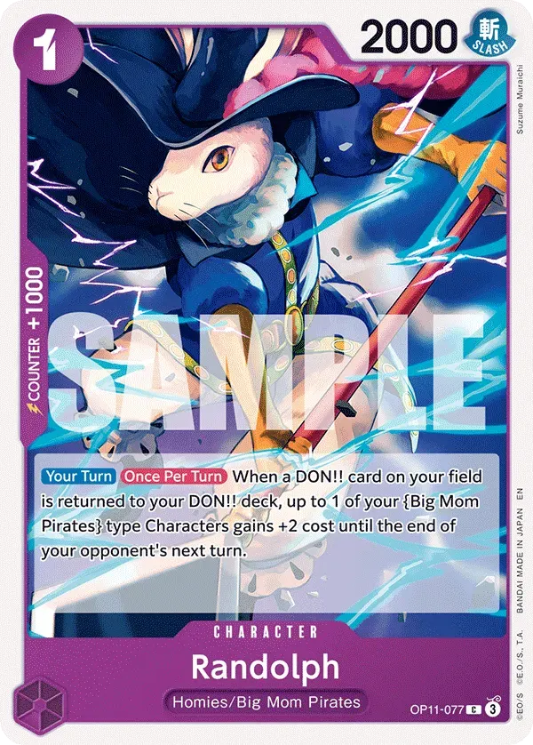 Randolph — carte One Piece TCG OP11-077 (A Fist of Divine Speed)