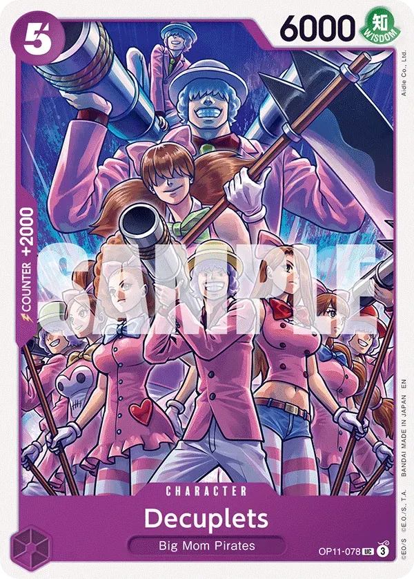 Decuplets — carte One Piece TCG OP11-078 (A Fist of Divine Speed)
