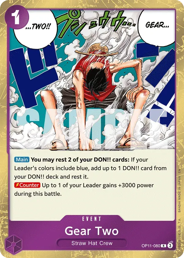 Gear Two — carte One Piece TCG OP11-080 (A Fist of Divine Speed)