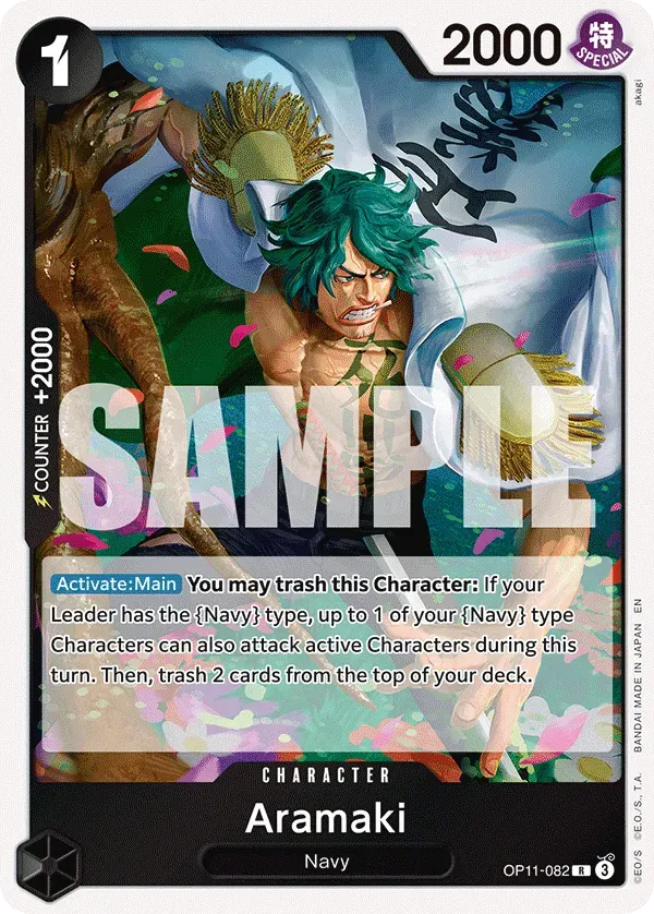Aramaki — carte One Piece TCG OP11-082 (A Fist of Divine Speed)