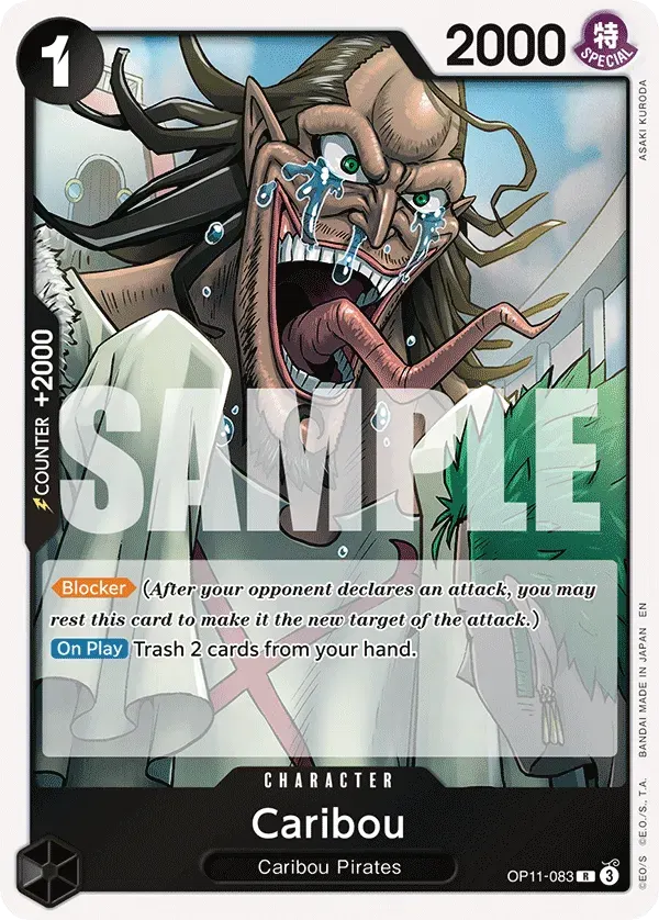 Caribou — carte One Piece TCG OP11-083 (A Fist of Divine Speed)