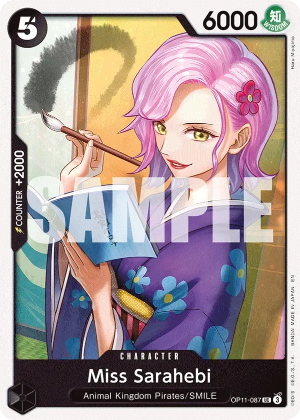 Miss Sarahebi — carte One Piece TCG OP11-087 (A Fist of Divine Speed)