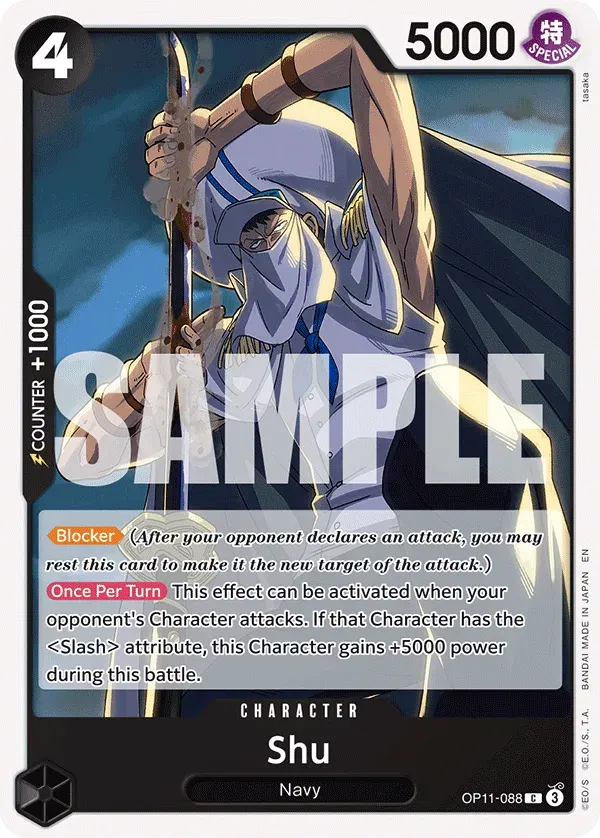 Shu — carte One Piece TCG OP11-088 (A Fist of Divine Speed)